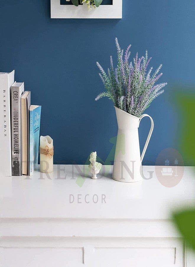 TRENDING DECOR ديكور عصري: مزهرية زهور بيضاء مزخرفة لتزيين طاولة المنزل، المكتب، غرفة المعيشة، غرفة النوم - Image 2