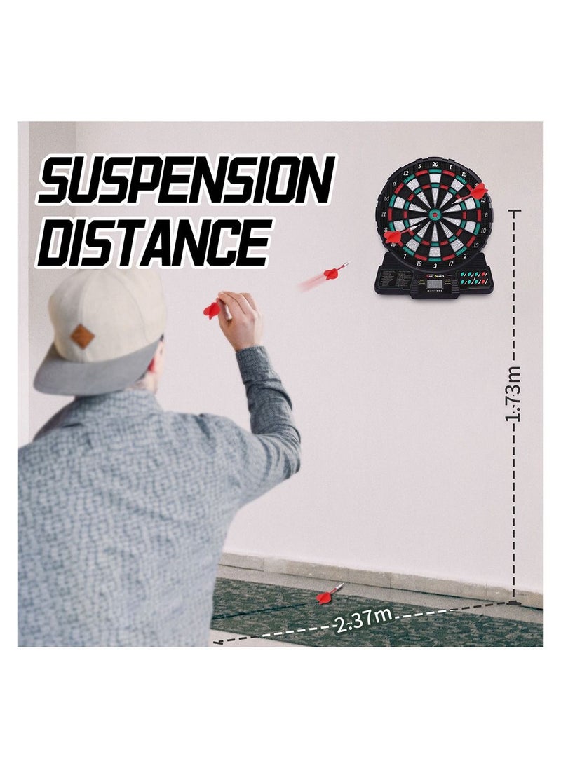 Generic - Electronic Automatic Scoring 12 inch Dart Board Set with Music and Sound Reminding LCD Digital Scoring - Image 1