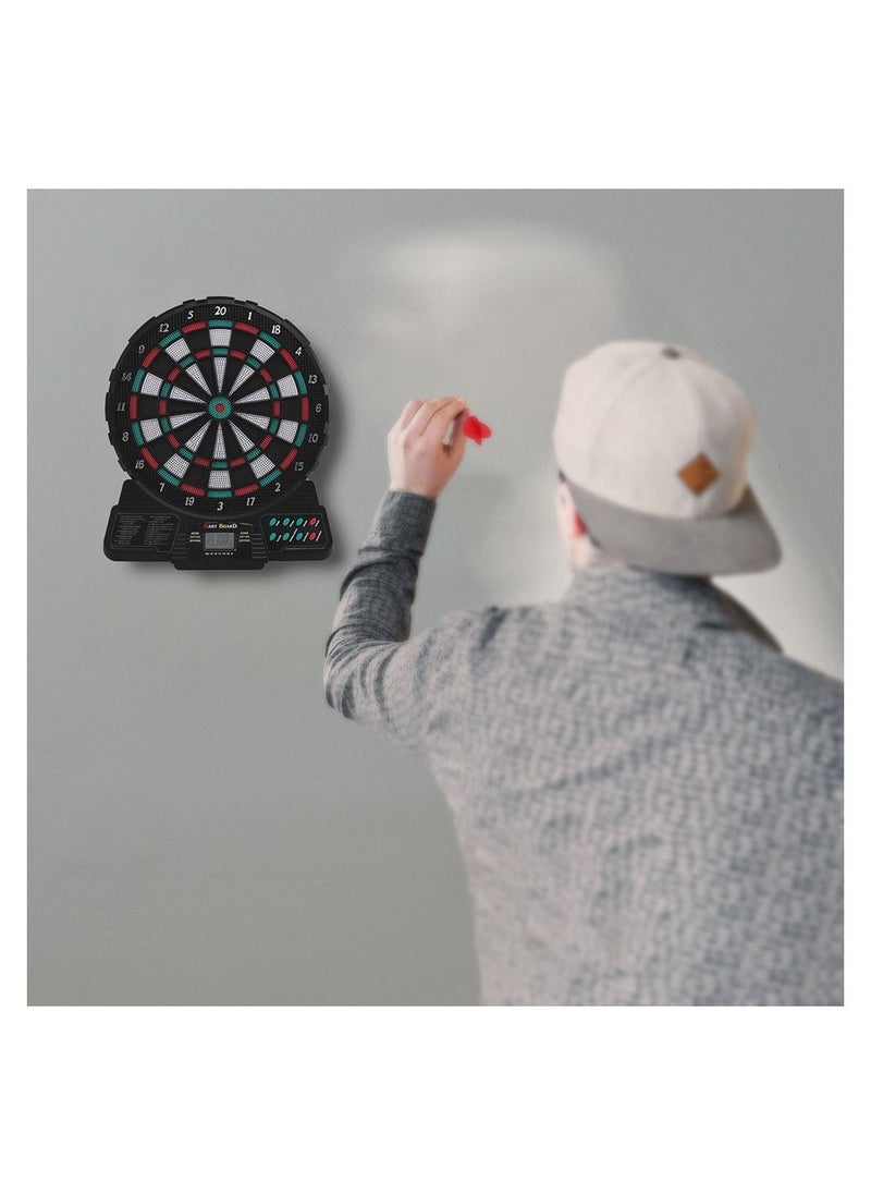 Generic - Electronic Automatic Scoring 12 inch Dart Board Set with Music and Sound Reminding LCD Digital Scoring - Image 1