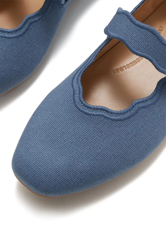 فيت فلوب DELICATO  WAVE-EDGE CANVAS MARY JANES