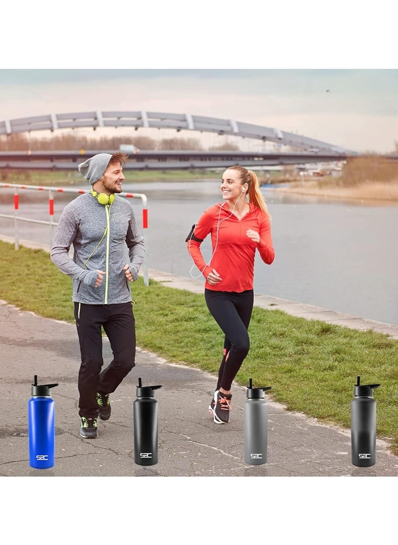 S2C 1200ML Insulated Water Bottle with 3 Lids, Double Wall,Leak Proof, Stainless Steel Water Bottle With Straw Water Bottle For Gym, Water Bottle Thermos Flask for Hot Water Bottle (GREY) - pzsku/Z27ADA9411C4741BC3A0FZ/45/_/1730979317/2ea02f01-d8ae-430e-8371-8c498ad96864