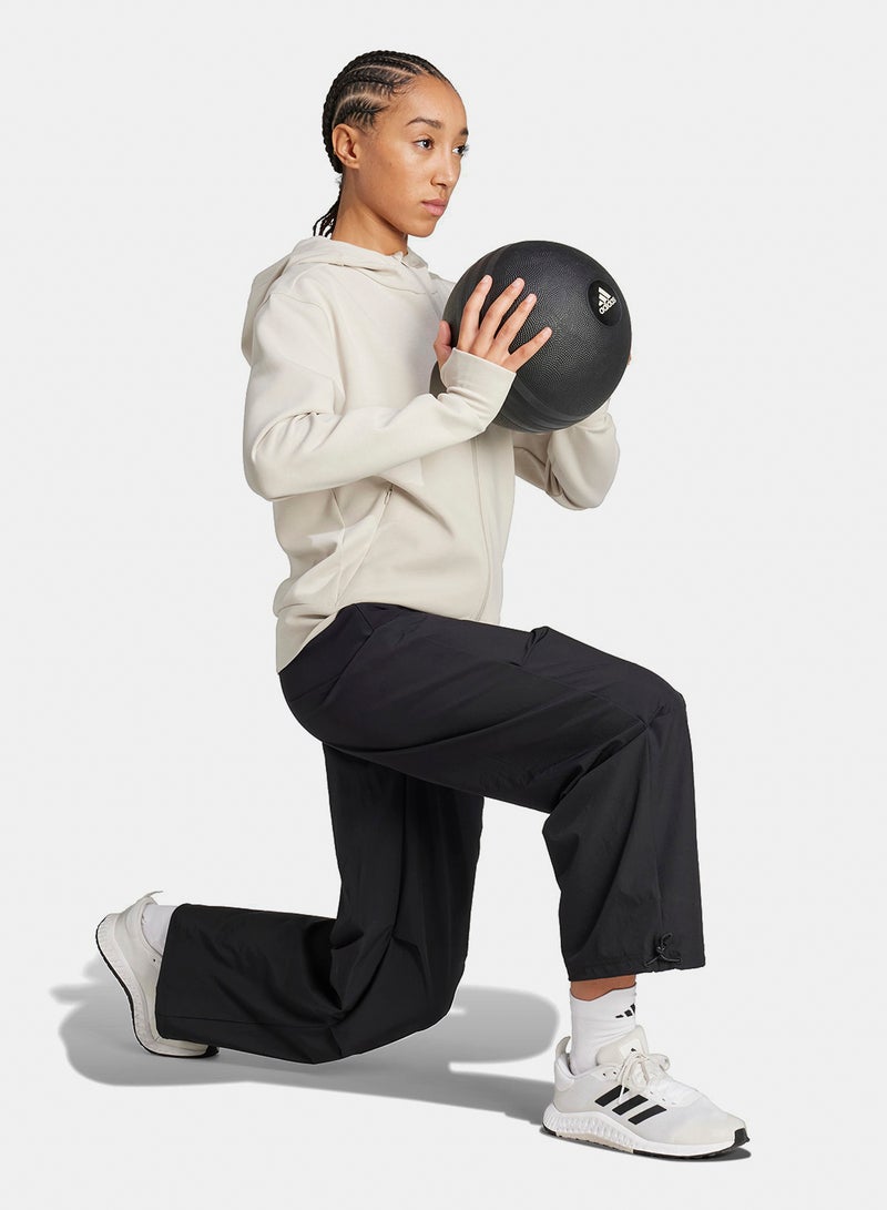 Adidas D4T Workout Full Zip Hooded Sweatshirt - Image 3