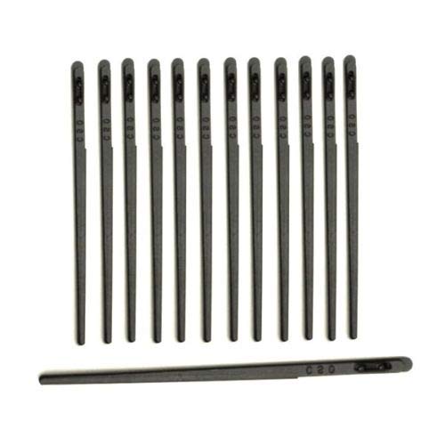 CS Osborne Pack of 12 Leather Lacing Needle 41112 Leathercraft Tool