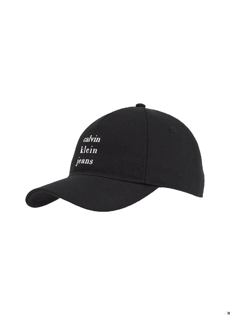 Calvin Klein Jeans Men's Twill Logo Cap - Cotton, Black  - Image 1
