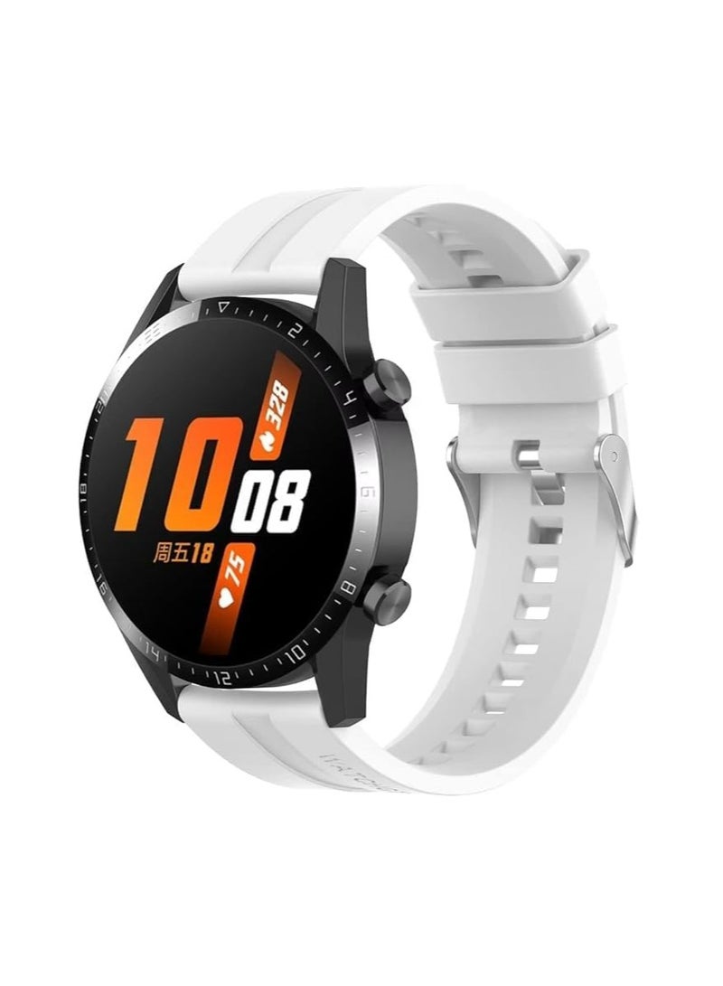 Silicone Buckle Band 22MM Strap For Samsung Galaxy Watch3 45mm/Galaxy 46mm/Gear S3/Huawei Watch 3/4/GT3 46MM/GT4 46MM/GT2E/GT2 Pro/GT GT2 46MM/Honor Magic Watch2 46mm/Amazfit GTR 2/2e/3/4 - Image 1