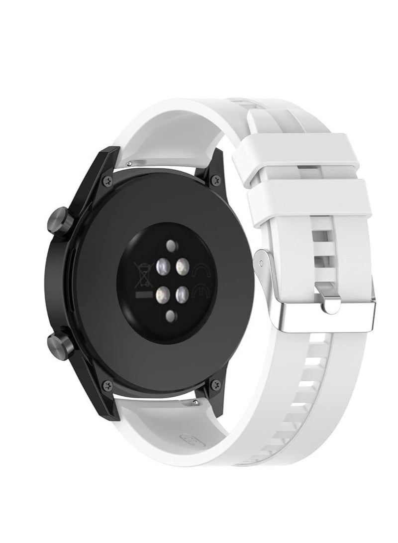 Silicone Buckle Band 22MM Strap For Samsung Galaxy Watch3 45mm/Galaxy 46mm/Gear S3/Huawei Watch 3/4/GT3 46MM/GT4 46MM/GT2E/GT2 Pro/GT GT2 46MM/Honor Magic Watch2 46mm/Amazfit GTR 2/2e/3/4 - Image 2