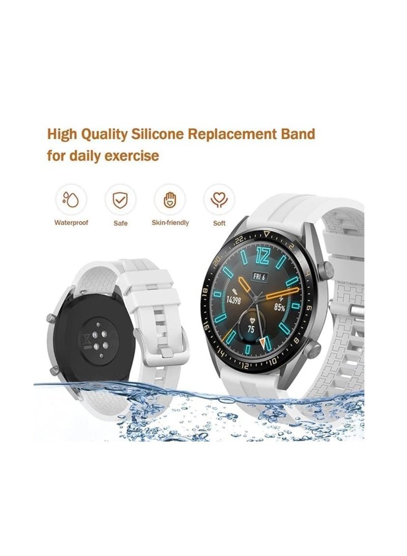 Silicone Buckle Band 22MM Strap For Samsung Galaxy Watch3 45mm/Galaxy 46mm/Gear S3/Huawei Watch 3/4/GT3 46MM/GT4 46MM/GT2E/GT2 Pro/GT GT2 46MM/Honor Magic Watch2 46mm/Amazfit GTR 2/2e/3/4 - Image 3