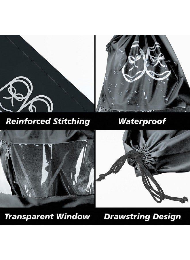 Kuber Industries Kuber Industries Pack of 24 Travel Shoe Organizer | Storage Bags | Waterproof Shoe Bag | Storage Organizers Set | Parachute Shoe Cover with Transparent Window | Shoe Dori Cover | Royal Blue & Grey  - Image 4
