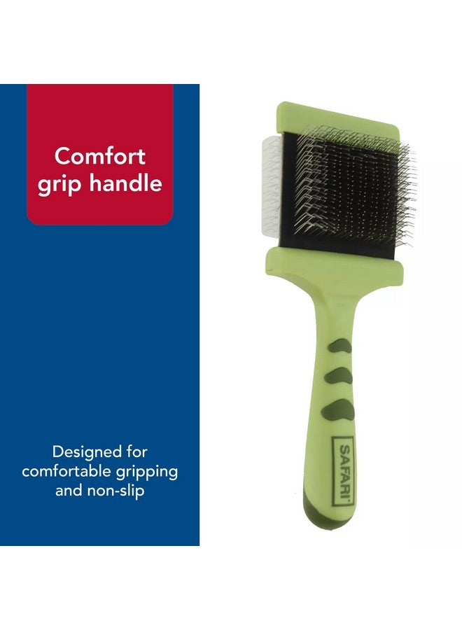 كوستال فرشاة ناعمة مرنة للكلاب من كوستال بيت سفاري - فرشاة للكلاب لتساقط الشعر - مشط وفرشاة للعناية بالشعر السفلي للحيوانات الأليفة الصغيرة والمتوسطة - صغيرة - Image 5