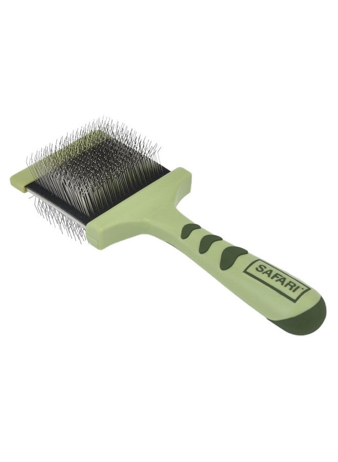 كوستال فرشاة ناعمة مرنة للكلاب من كوستال بيت سفاري - فرشاة للكلاب لتساقط الشعر - مشط وفرشاة للعناية بالشعر السفلي للحيوانات الأليفة الصغيرة والمتوسطة - صغيرة - Image 1