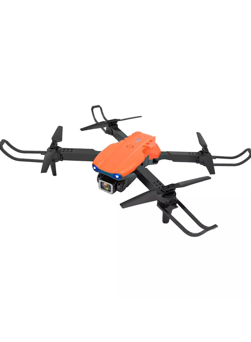 E99 K3 Pro RC Drone with 4K Dual Camera, Mini Drone for Kids and Adults, RC Quadcopter with 3D Flips, Obstacle Avoidance, Trajectory Flight, Headless Mode and Bag (Orange - Image 1