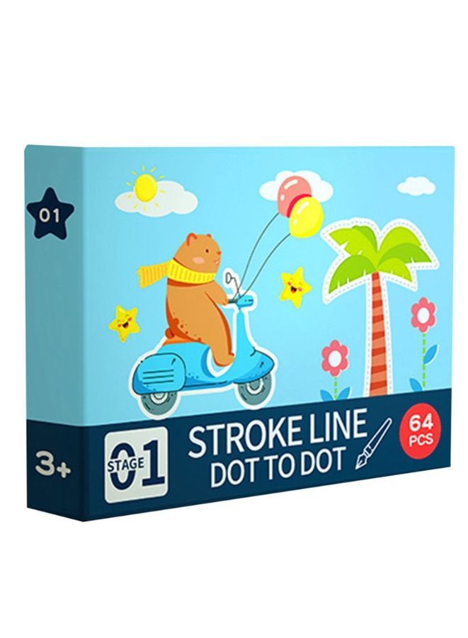 Magical Tracing Workbook Kids's Preschool Educational Toys Erasable Reusable Children's Logical Thinking Training - Image 1