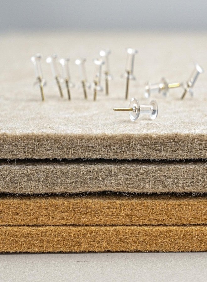Lightomorrow Bulletin Board, 35 x 17 1/2 inches Felt Board - Decorative Pin Board, Cork Board Alternative for Wall, Foldable Self-Adhesive Vision Board Prayer Board with 20 Pushpins - Oatmeal - Image 5