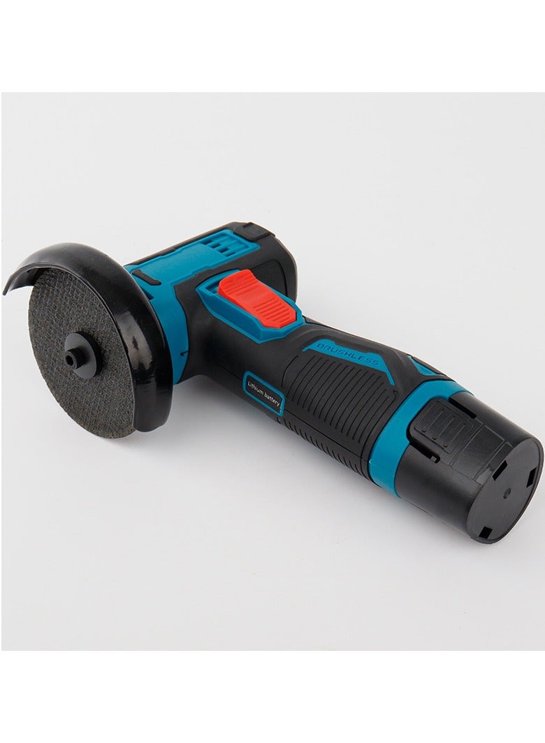 12V Mini mini rechargeable wireless polishing machine with lithium battery and charger, 76MM diameter grinding wheel mini Angle grinder set - Image 2