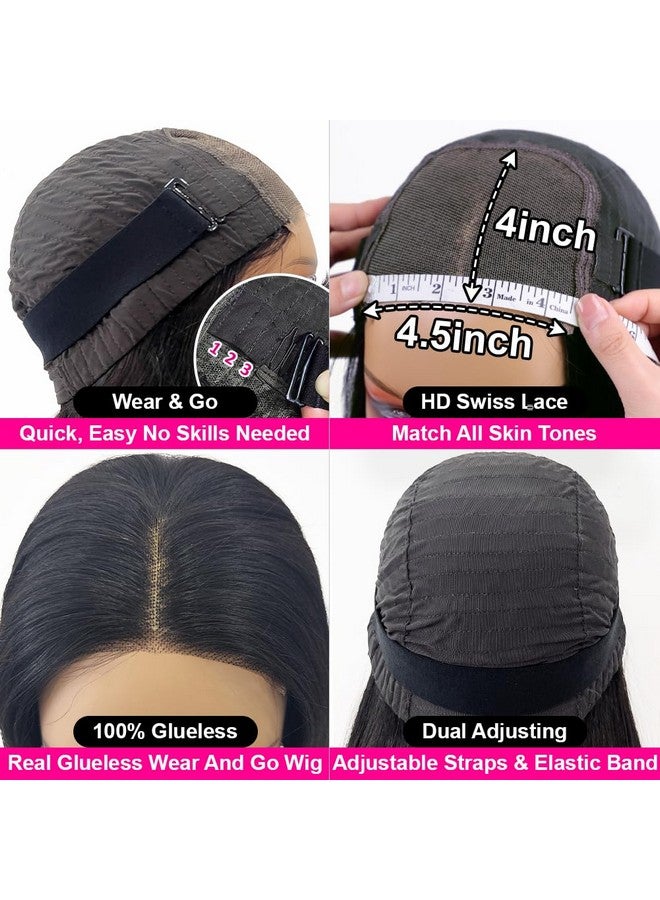 Hedy Wear And Go Glueless Wigs Human Hair Pre Plucked Pre Cut Hd Lace No Glue Body Wave Lace Front Wigs For Black Women Human Hair Glueless With Natural Hairline 180% Density 22 Inch - Image 5