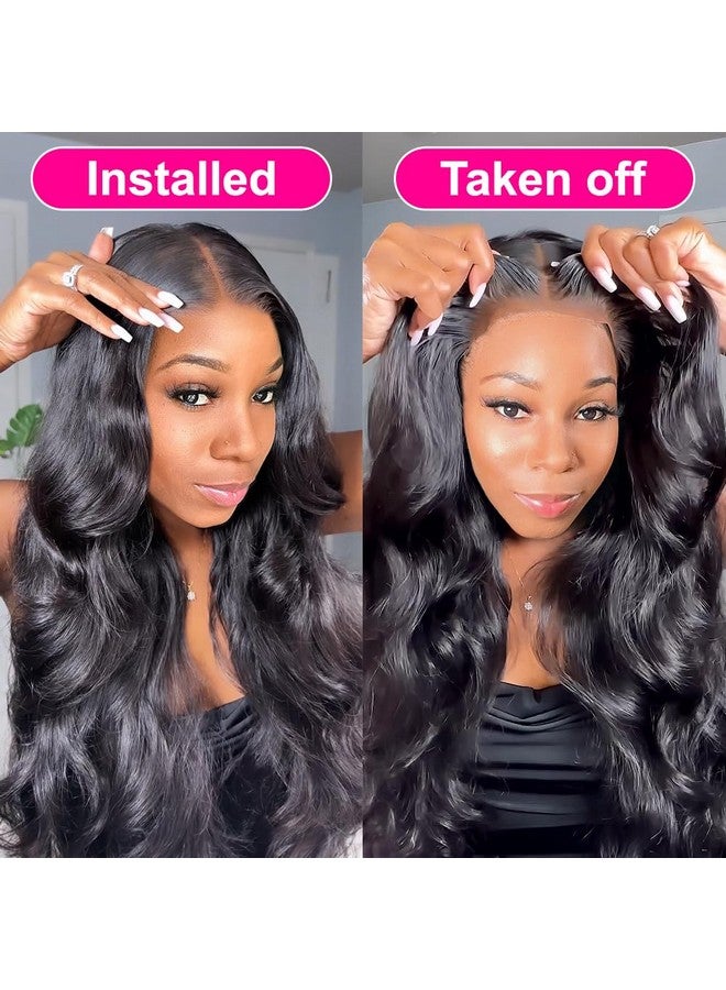 Hedy Wear And Go Glueless Wigs Human Hair Pre Plucked Pre Cut Hd Lace No Glue Body Wave Lace Front Wigs For Black Women Human Hair Glueless With Natural Hairline 180% Density 22 Inch - Image 3