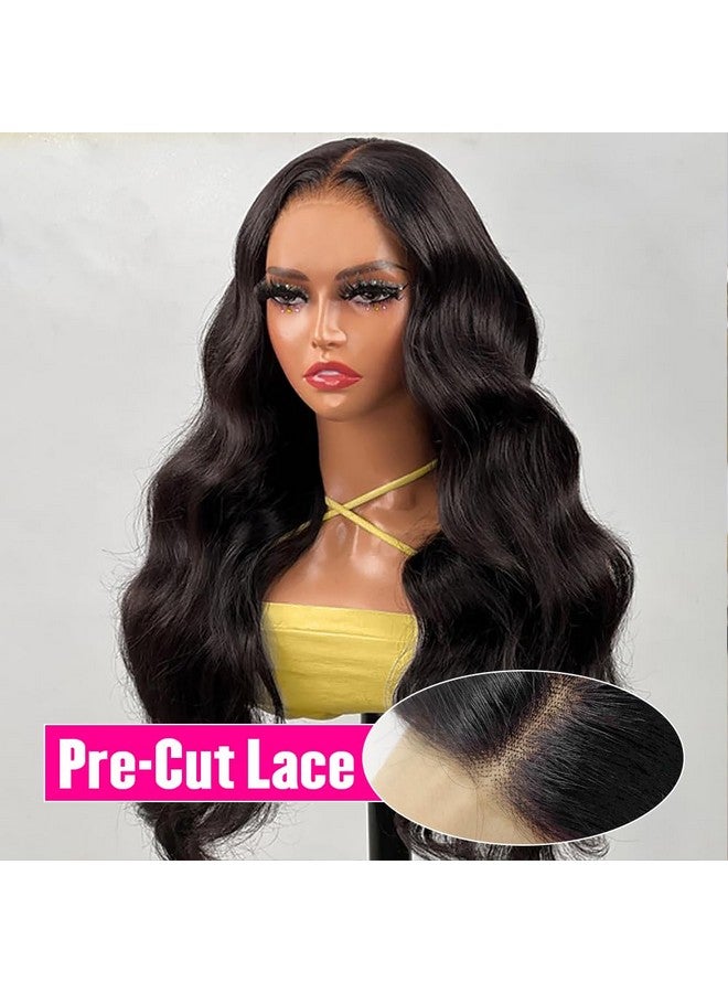 Hedy Wear And Go Glueless Wigs Human Hair Pre Plucked Pre Cut Hd Lace No Glue Body Wave Lace Front Wigs For Black Women Human Hair Glueless With Natural Hairline 180% Density 22 Inch - Image 4