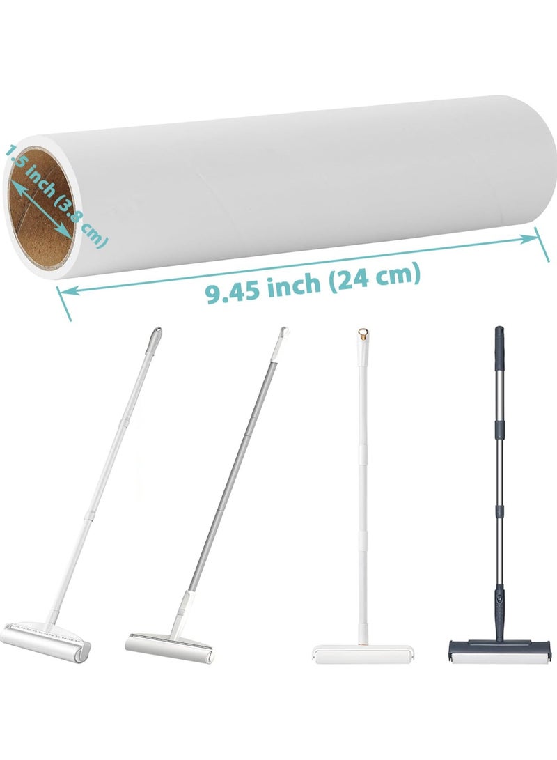 3 Piece Large Lint Roller Refills 9.45 inch Pet Hair Sticky Roller Refills for 9.4 inch to 9.5 inch Wide Floor Lint Rollers, 180 Sheets Total. - Image 5