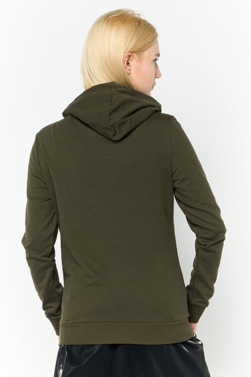 PUMA Women Regular Fit Long Sleeve Outdoor Hoodie, Green  - Image 4