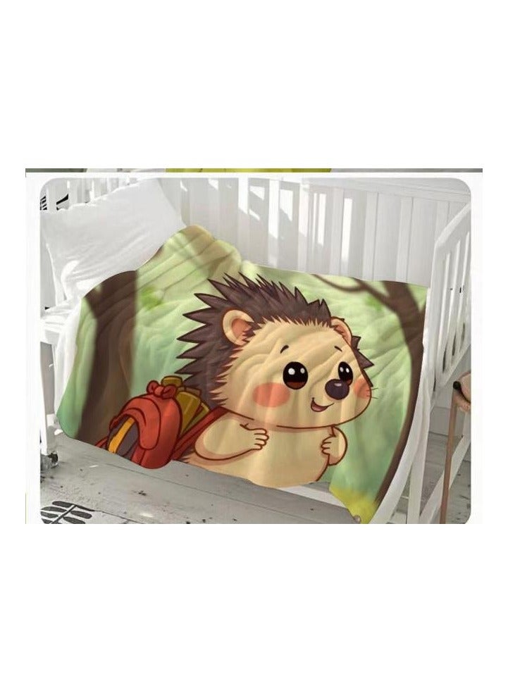 عام بطانية رقيقة من الفانيلا الكرتونية للأطفال أو الطلاب (دافئة ومريحة ومناسبة للنوم والألعاب) 100 سم * 150 سم - 436 - Image 1