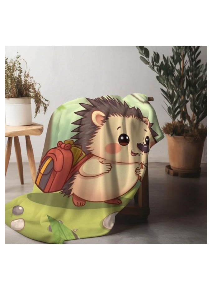 عام بطانية رقيقة من الفانيلا الكرتونية للأطفال أو الطلاب (دافئة ومريحة ومناسبة للنوم والألعاب) 100 سم * 150 سم - 436 - Image 5