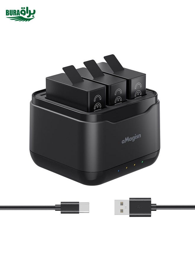 BURAQ For GoPro HERO13 Black AMagisn Battery Charger Charging Seat  - Image 1