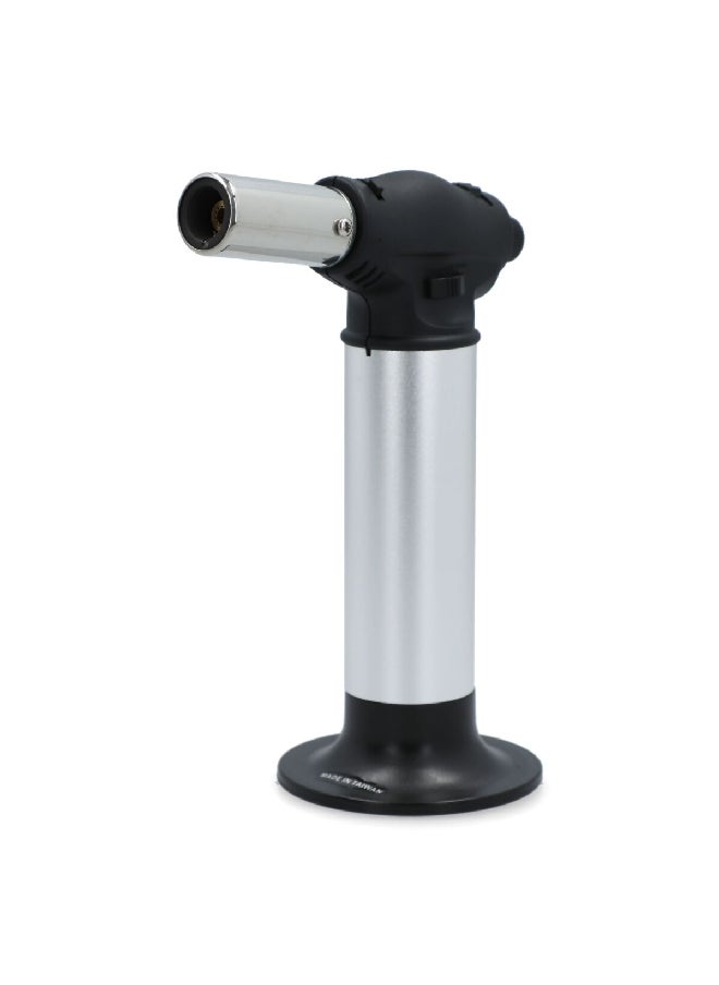 A-HOT - Piezo Electronic Automatic Ignition System Butane Micro Gas Blow Torch Silver and Black 27.6 x 8.6 x 21.2 cmMT-813 - Image 1