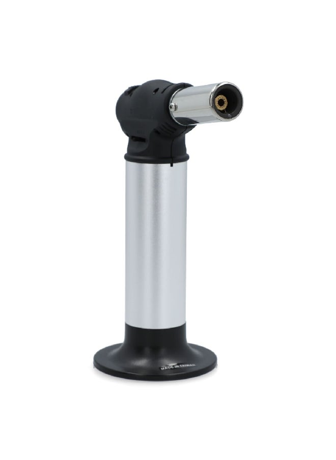 A-HOT - Piezo Electronic Automatic Ignition System Butane Micro Gas Blow Torch Silver and Black 27.6 x 8.6 x 21.2 cmMT-813 - Image 1