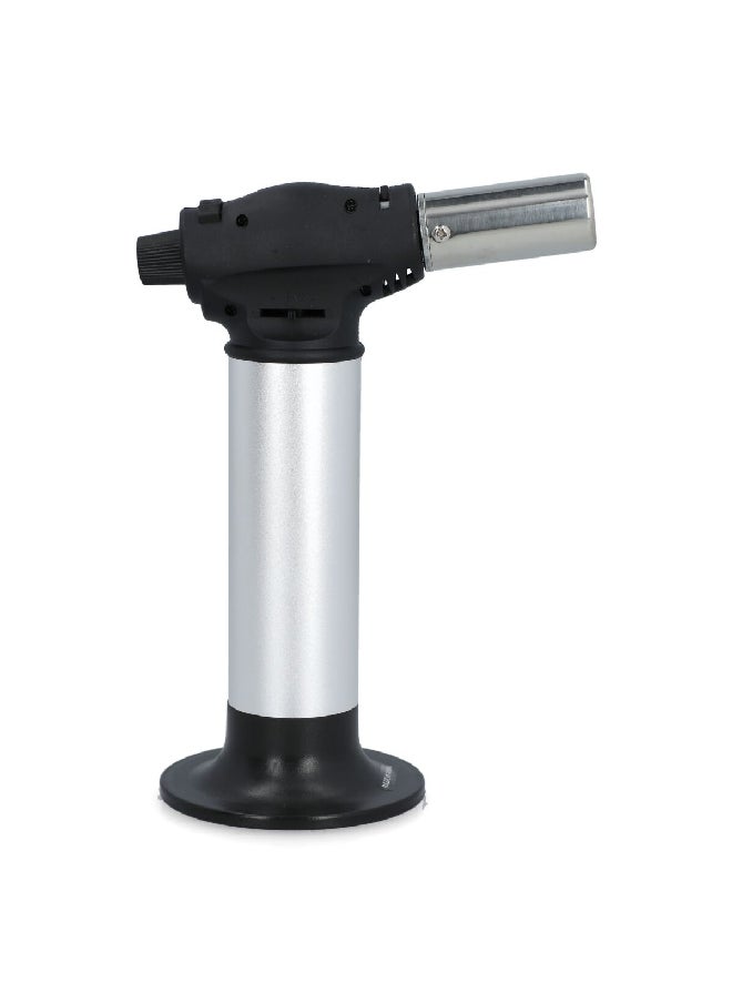 A-HOT - Piezo Electronic Automatic Ignition System Butane Micro Gas Blow Torch Silver and Black 27.6 x 8.6 x 21.2 cmMT-813 - Image 1