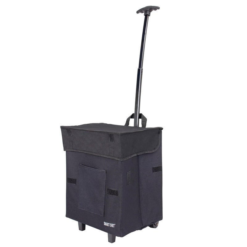 dbest products dbest products Smart Cart Rolling Multipurpose Collapsible Basket Scrapbooking Blackout