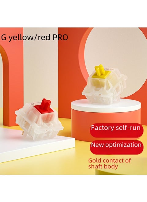 Digital Computer Keyboard Keycap Set - 104 Keycaps Including Numbers Function Keys Multimedia Controls-Color:G Yellow Pro Five-foot Plug-in 35 Pieces