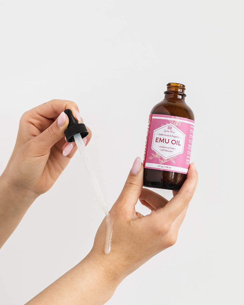 Leven Rose Emu Oil, 100% Pure Natural Hair Strengthener Anti Aging Skin Moisturizer 4 oz - Image 3