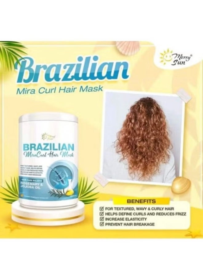 merry sun Brazilian Keratin Hair Treatment with Rosemary and Jojoba Oil 1000 ml Professional Hair Care Smooth Repair and Shine - Image 2