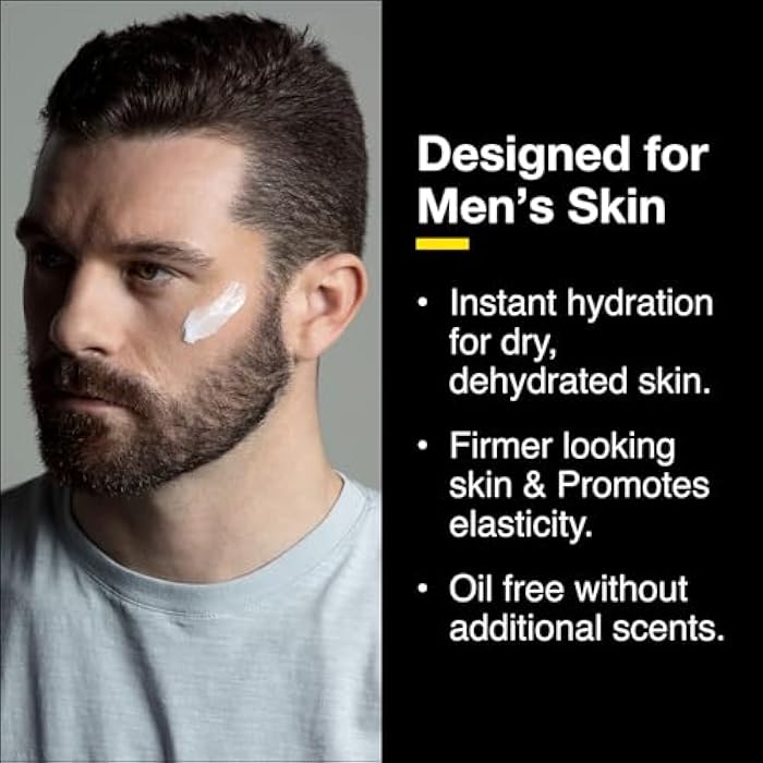 LUMIN مرطب وجه يومي للرجال - كريم مرطب خفيف الوزن مع النياسيناميد، لوشن وجه للرجال للبشرة العادية والمختلطة والحساسة، العناية بالبشرة الكورية، ناعم ومغذي، 50 مل، عبوتين - Image 2