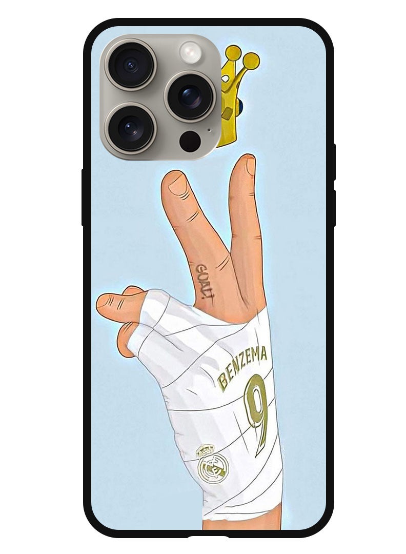 Theodor Protective Case Anti Scratch Shock Proof Bumper Cover For iPhone 15 Pro Max Kareem Benzema - Image 1