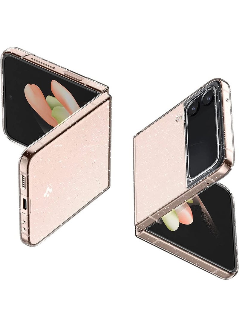 Spigen Air Skin Glitter Case Cover For Samsung Galaxy Z Flip 4 (2022) - Crystal Quartz - Image 1