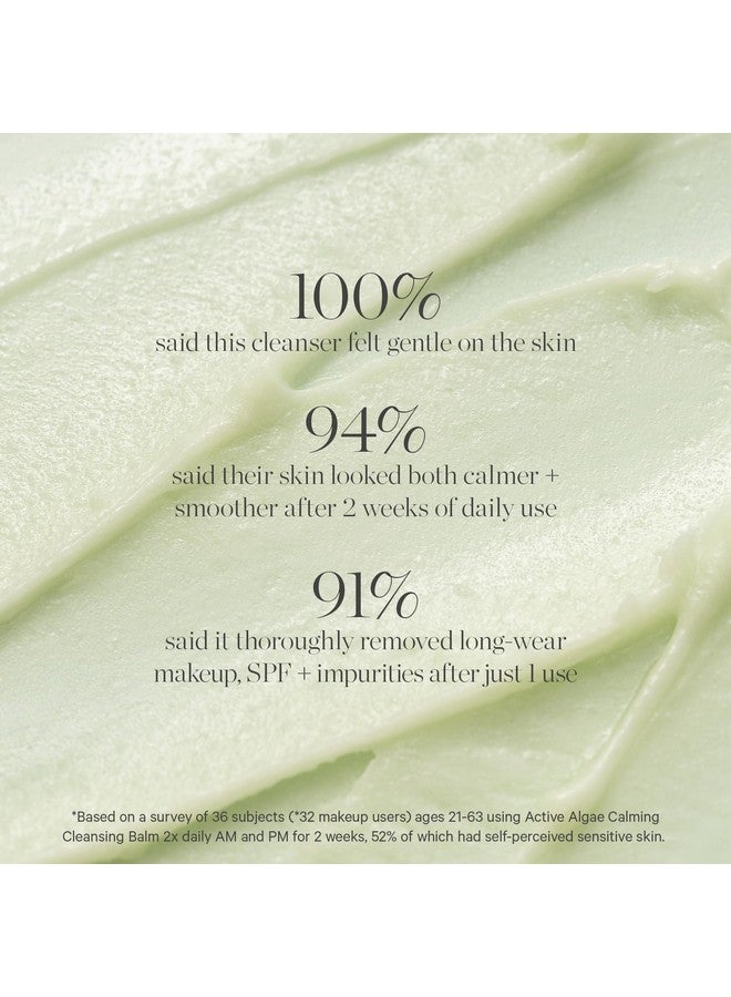 KORA Organics Active Algae Calming Cleansing Balm, Balancing Facial Cleanser to Help Reduce Redness & Blemishes, Melt Away Makeup & Sunscreen, Face Wash for Men and Women, 3.38 fl oz - Image 2