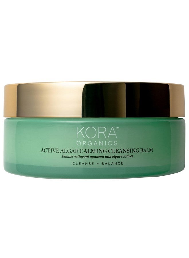 KORA Organics Active Algae Calming Cleansing Balm, Balancing Facial Cleanser to Help Reduce Redness & Blemishes, Melt Away Makeup & Sunscreen, Face Wash for Men and Women, 3.38 fl oz - Image 1