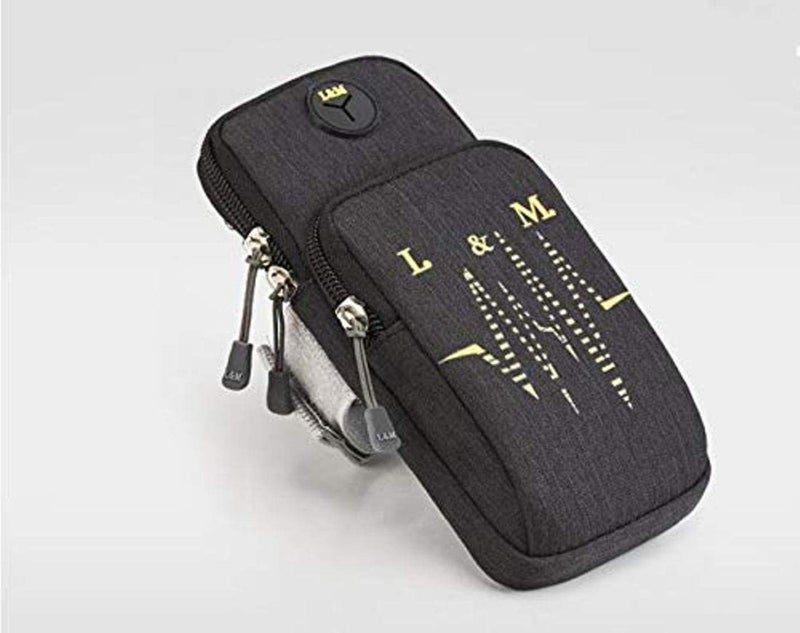 LAFILLETTE Multifunctional Outdoor Sports Armband Running Bag Mobile Arm Bag Mobile Hand Bag (Black) - Image 1