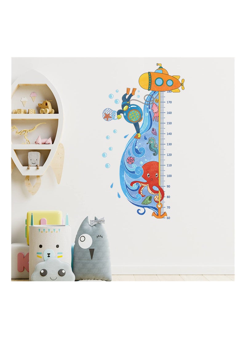 Beauenty Kids Outer Space Growth Chart Wall Decals Removable Stickers for Nursery Toddler Room Bedroom Decoration  - Image 2