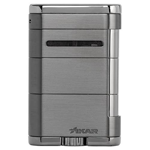 XIKAR Allume Triple Jet Tabletop Lighter, Engineered for Performance, Crisp Side Squeeze Ignition, Gunmetal - Image 3