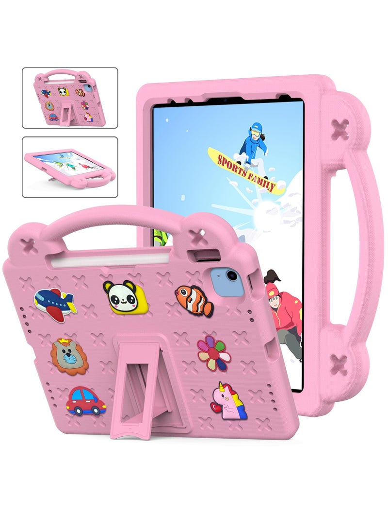 فوميمو حافظة حماية للاطفال لجهاز ايباد الجيل العاشر 10.9 انش 2022 متينة ومقاومة للصدمات وخفيفة الوزن بمقبض واقي الصغار زهري خلات فينيل-إيثيلين - Image 5