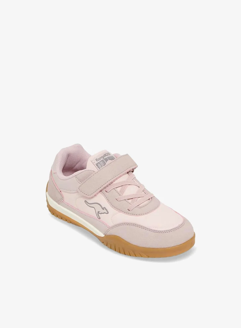 كانغاروس Girls Colourblock Hook & Loop School Sports Shoes