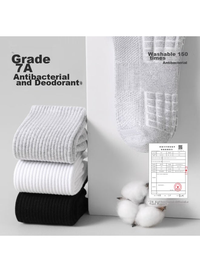 Picking up socks Xiao Ji Men'S Mid-Calf Socks, Spring And Autumn Season, Antibacterial, Odor-Resistant, Sports Terry Bottom, Non-Slip, Long And Short Tube Men'S Socks - Image 5