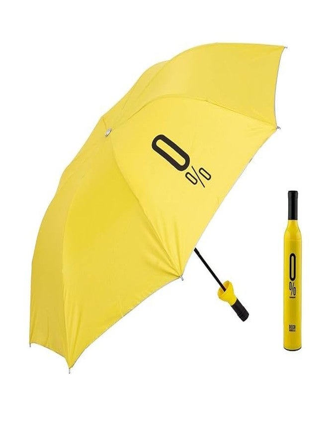 CLICKSWIFT® Wine Bottle Umbrella - Compact Folding Travel Umbrella with Stylish Plastic Wine Bottle Case - Lightweight, Portable, Windproof & Water-Resistant 1 Pcs Random Colour - Image 2
