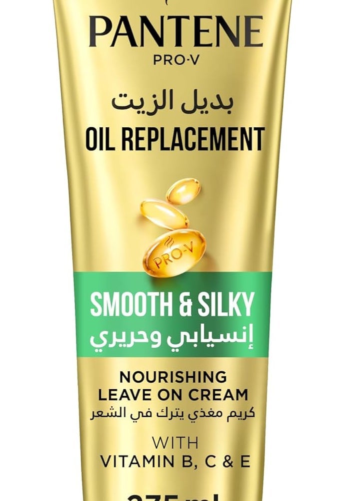 Pantene Pro V Smooth & Silky Oil Replacement For Frizzy Hair, Leave In Conditioner, 275ML - Image 1