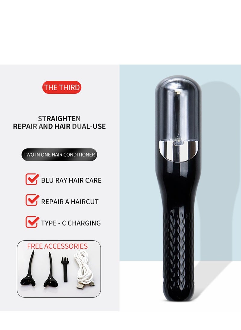 Generic - 2 in 1 Hair Split Ends Trimmer Charging Professional Hair Cutter Smooth End Cutting Clipper Beauty Set Hair Straightener - Image 1