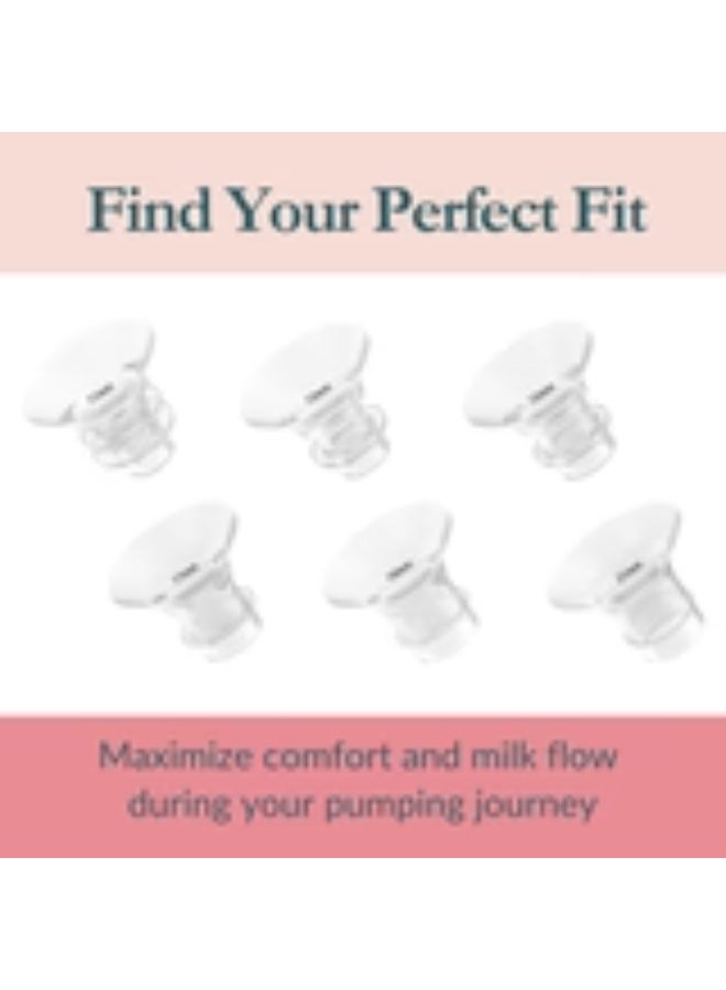 Ameda Breast Pump Flange Insert | 11mm,13mm, 15mm, 17mm, 19mm, 21mm Flange Insert | Ameda Pump Parts | Universal Flange Insert | Compatible with GLO, MYA Joy, MYA Joy Plus and Pearl Breast Pumps | 2 Count - Image 2