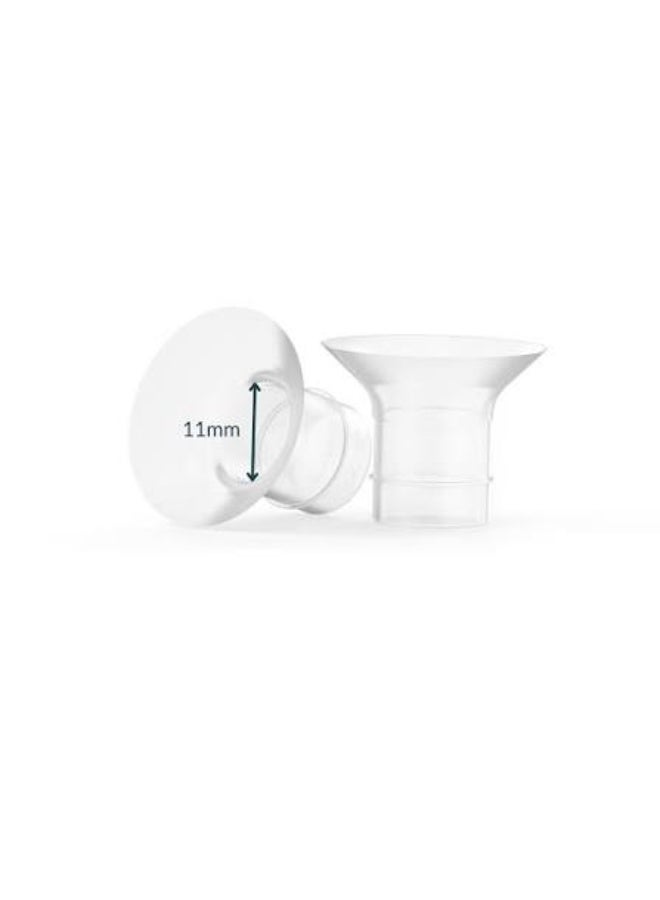 Ameda Breast Pump Flange Insert | 11mm,13mm, 15mm, 17mm, 19mm, 21mm Flange Insert | Ameda Pump Parts | Universal Flange Insert | Compatible with GLO, MYA Joy, MYA Joy Plus and Pearl Breast Pumps | 2 Count - Image 1