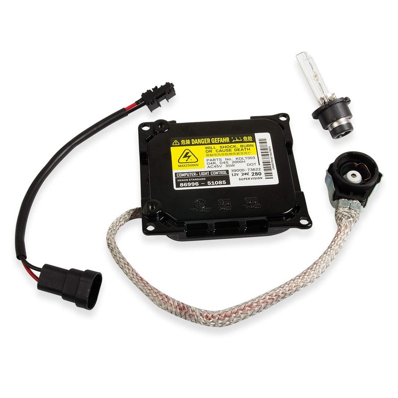 RANSOTO DDLT003 85967-52020 Xenon HID Headlight Ballast Control Unit with Igniter and D4S Bulb Module Compatible with Lexus GX460 & Toyota Avalon Prius, Replaces KDLT003 85967-53040 - Image 1